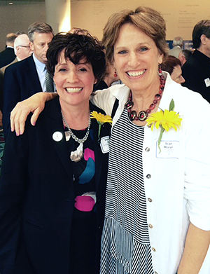 Chancellor Debbie Ford with fellow Women of Influence Award recipient Jean Moran