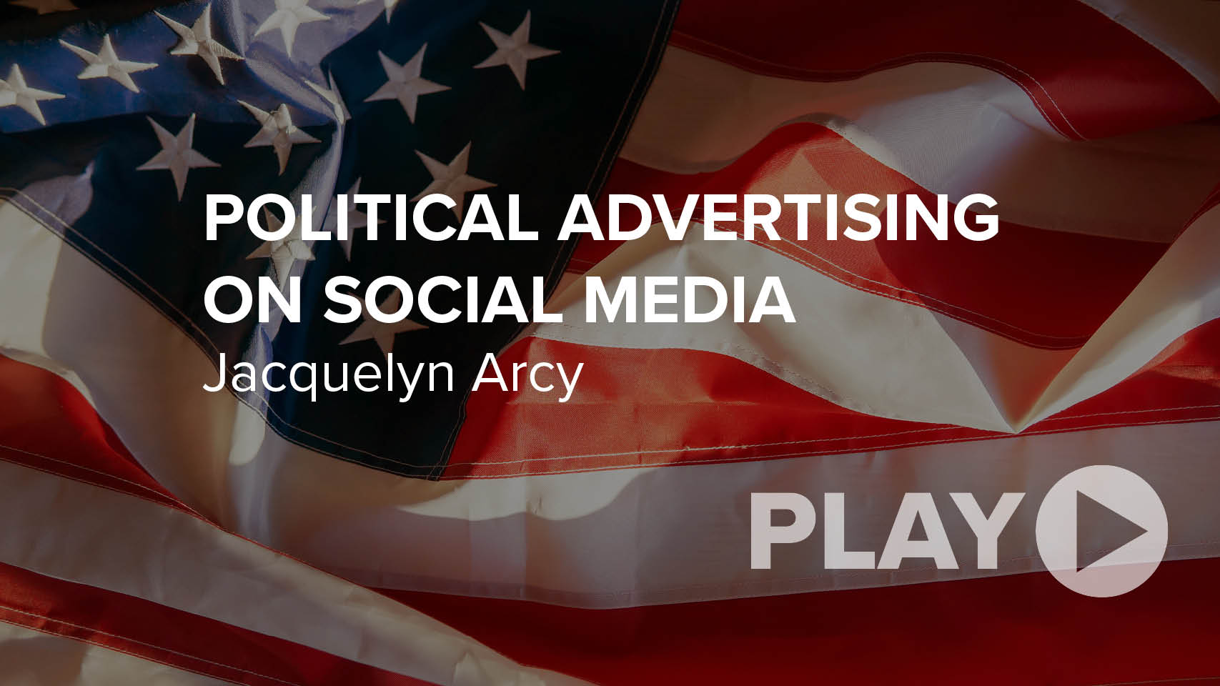 Political Advertising on Social Media