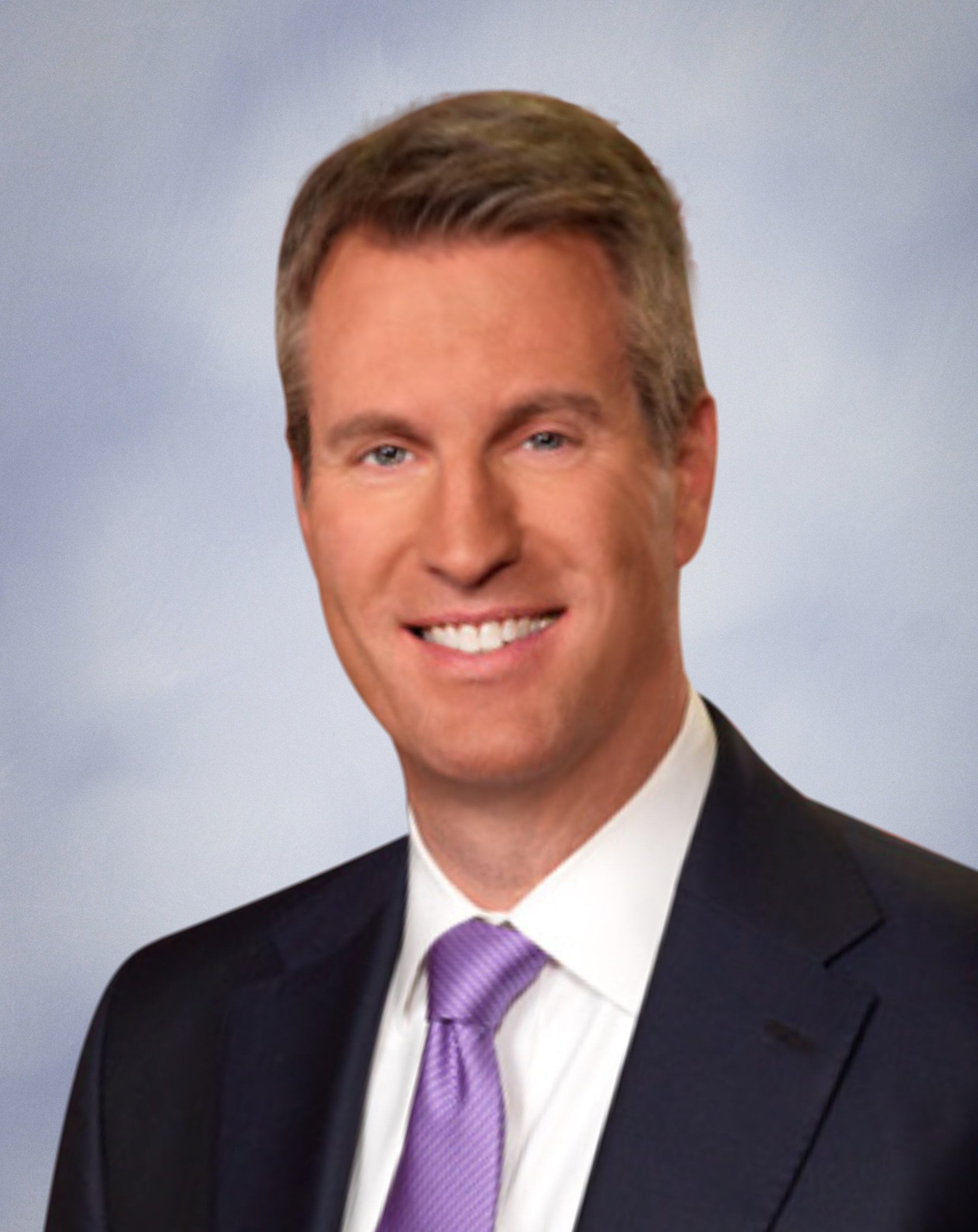 Behl, Mark Smiling caucausian man with purple tie