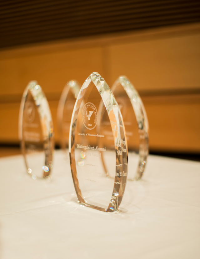 DAA award on a table