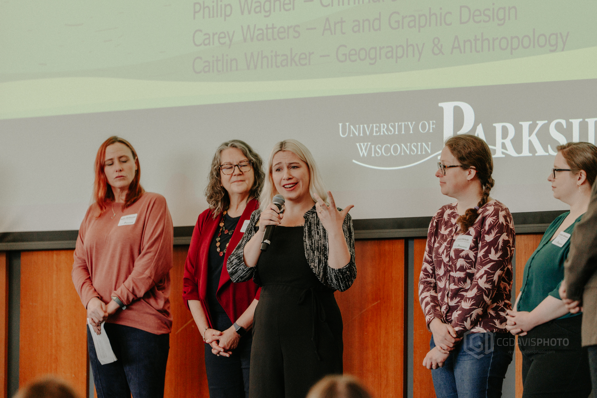 Community Partnership Celebration 2025 Faculty speak to audience