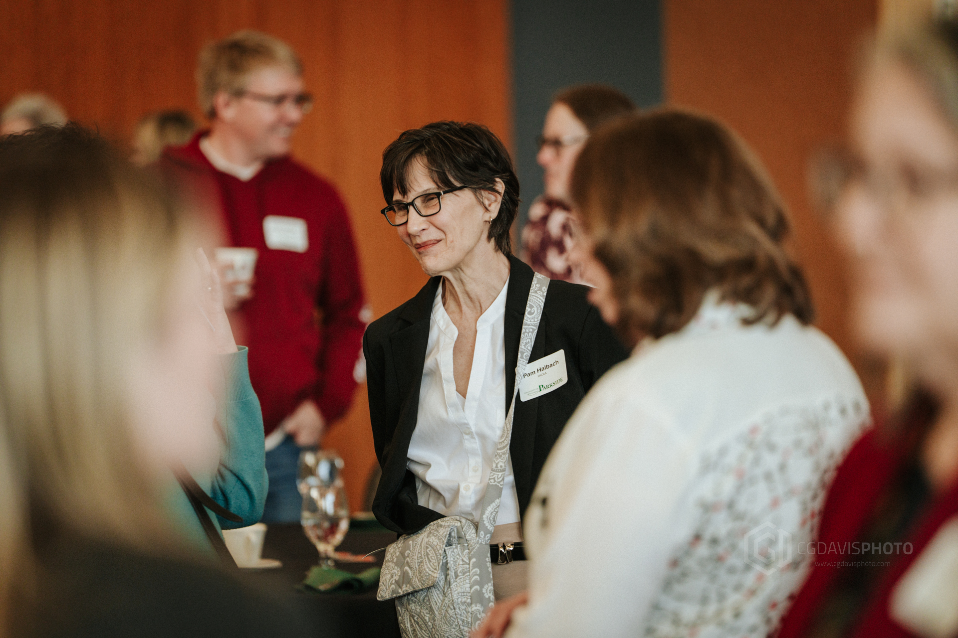 Community Partnership Celebration 2025 faculty and community members network during the breakfast