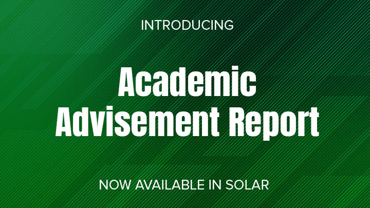 Academic Advisement Report
