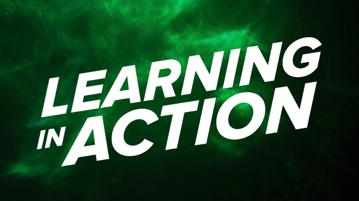 green dust powder background learning in action