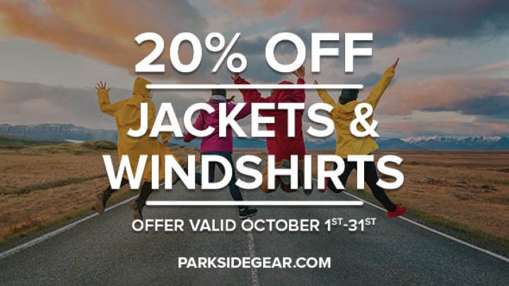 fall background people jumping up in jackets