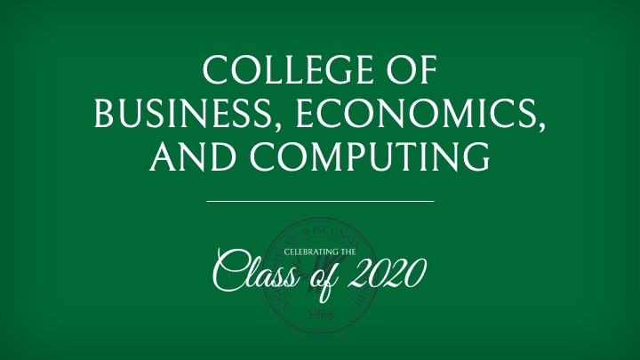 College of Business Economics and Computing Full Commencement Video