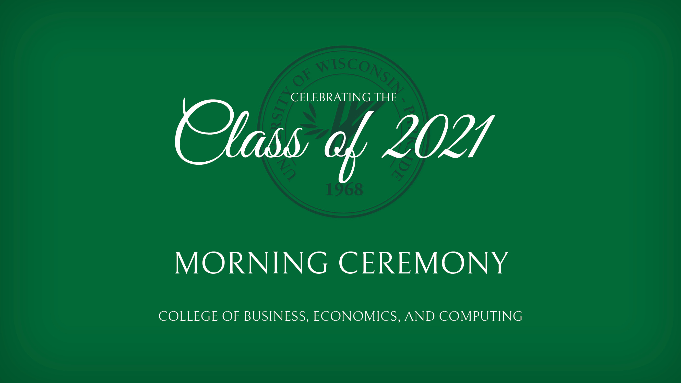 Dec 21 Commencement Ceremony (Morning)