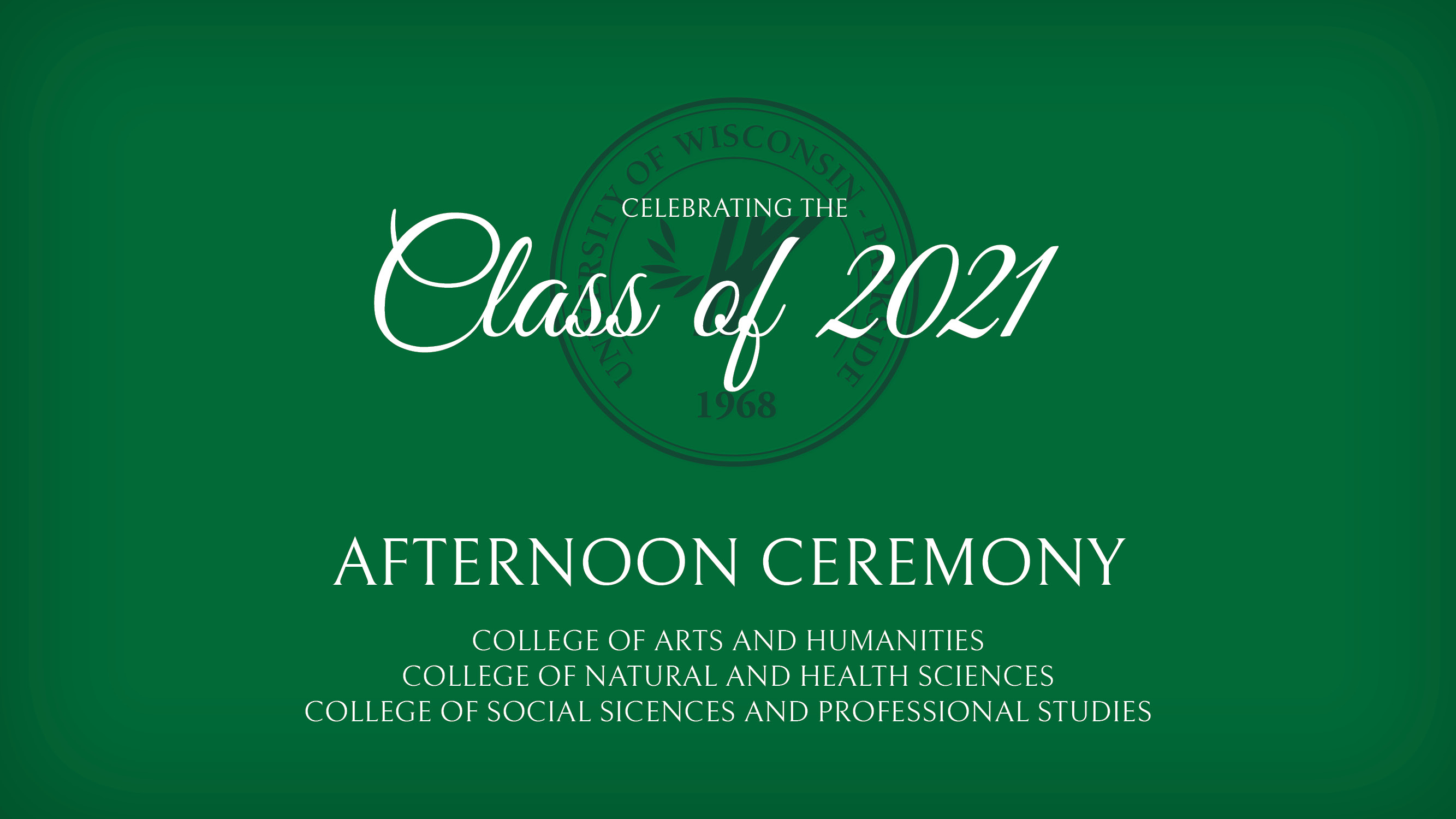Dec 21 Commencement Ceremony (Afternoon)