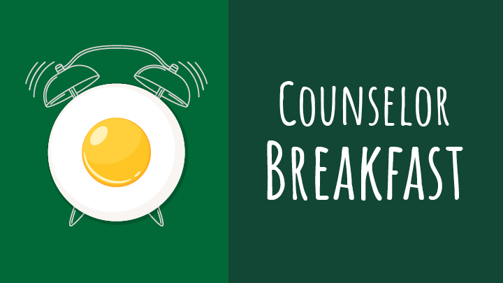 Counselor Breakfast Event Card