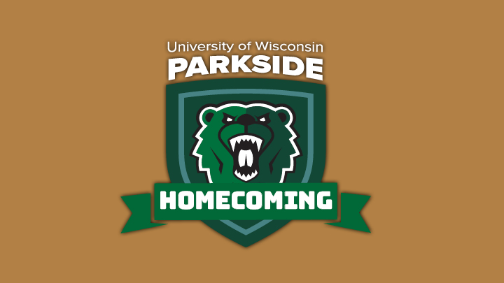 Homecoming logo with gold background