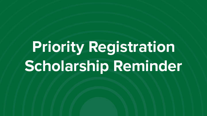 Decorative Fall 2026 Priority Registration Reminder