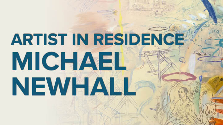 Decorative: Artist in Residence Michael Newhall's art