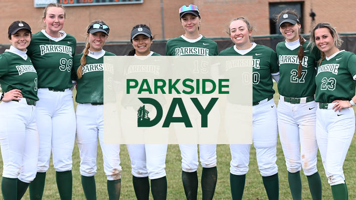 Parkside Day Logo in the background UW-Parkside Softball Team
