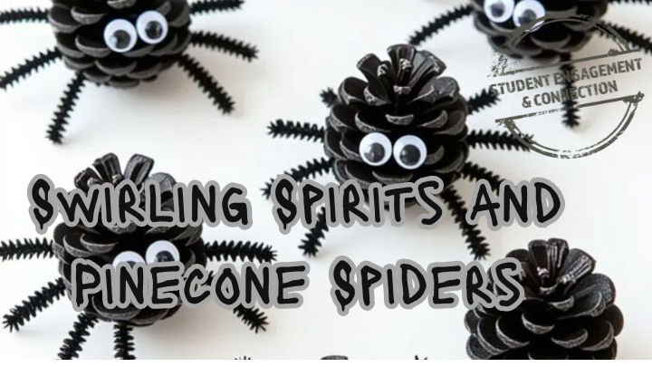 swirling Spirits & Pinecone spiders