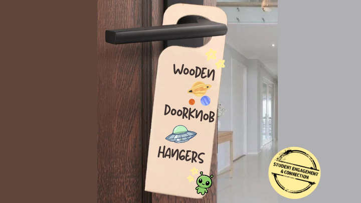 wooden door hangers