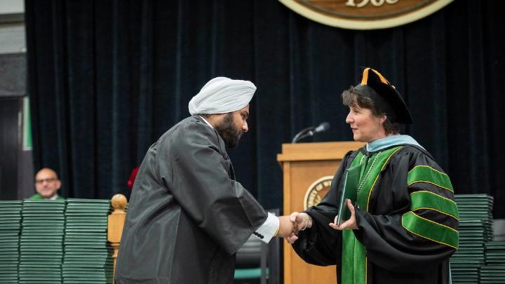 Chancellor Ford at commencement