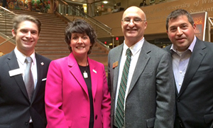 Peter Feigin with Chancellor Ford