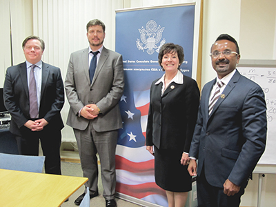 Chancellor Ford at U.S. Consulate in St. Petersburg, Russia