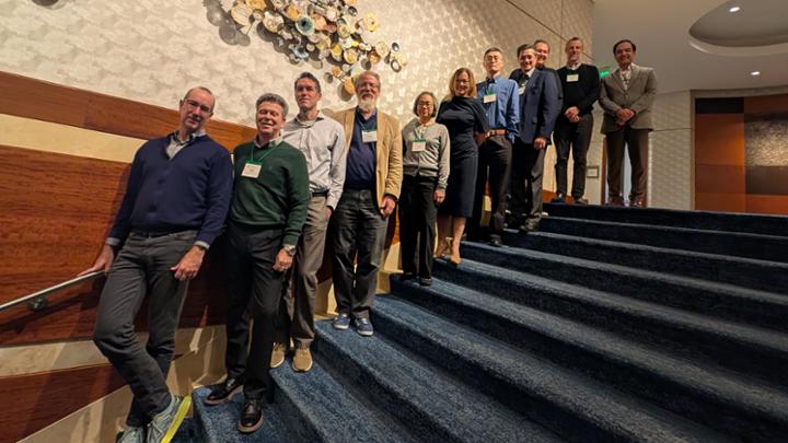 Theresa Castor (sixth from left) and Rocky Donovan (second from left) along with other members of the ARISE team from Frostburg State University (MD), North Virginia Community College, University of Texas-Permian Basin, and the University of West Florida.