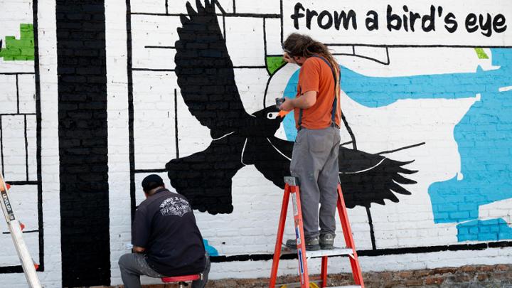 Artroot Wall Poem No. 8. Photo by Ralph Tunstell