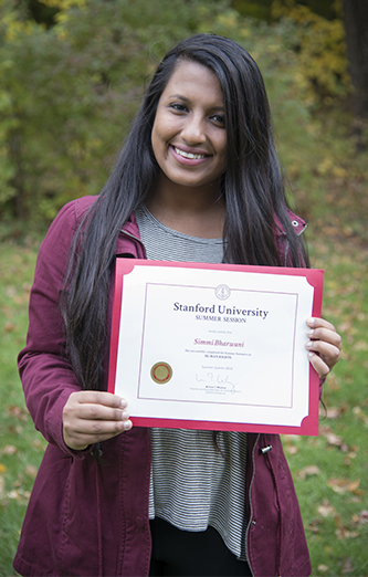 Simmi Bharvani Certificate Simmi Bharvani Certificate