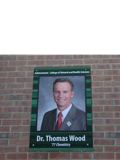 Dr. Thomas Wood in the halls of Greenquist at UWP!