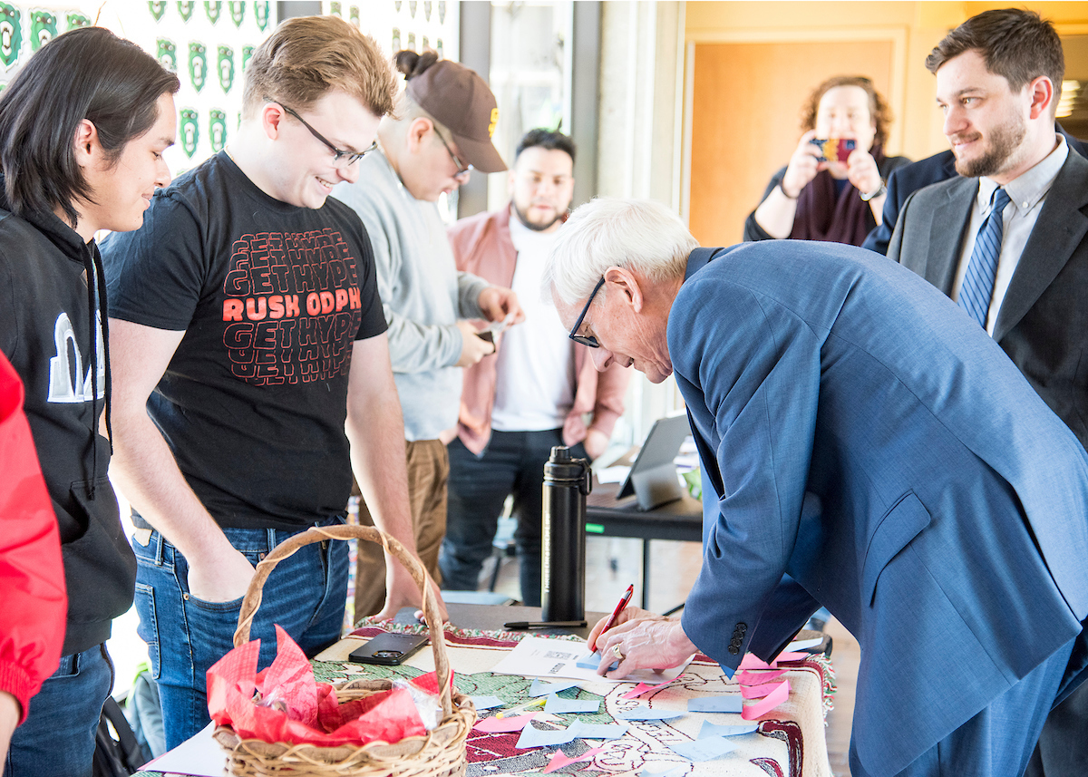 Gov. Evers visits UW-Parkside