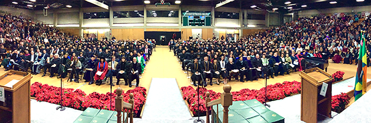 Winter Commencement Pano