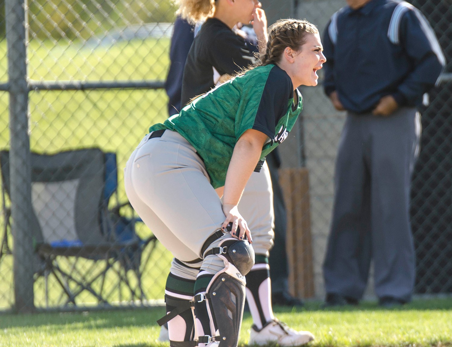 Raegan Fingerman on the field