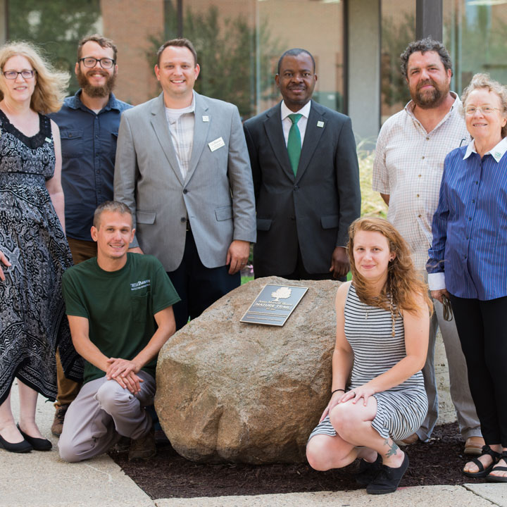 Susan Cable ’81 and the UW-Parkside team leading recent trail improvements