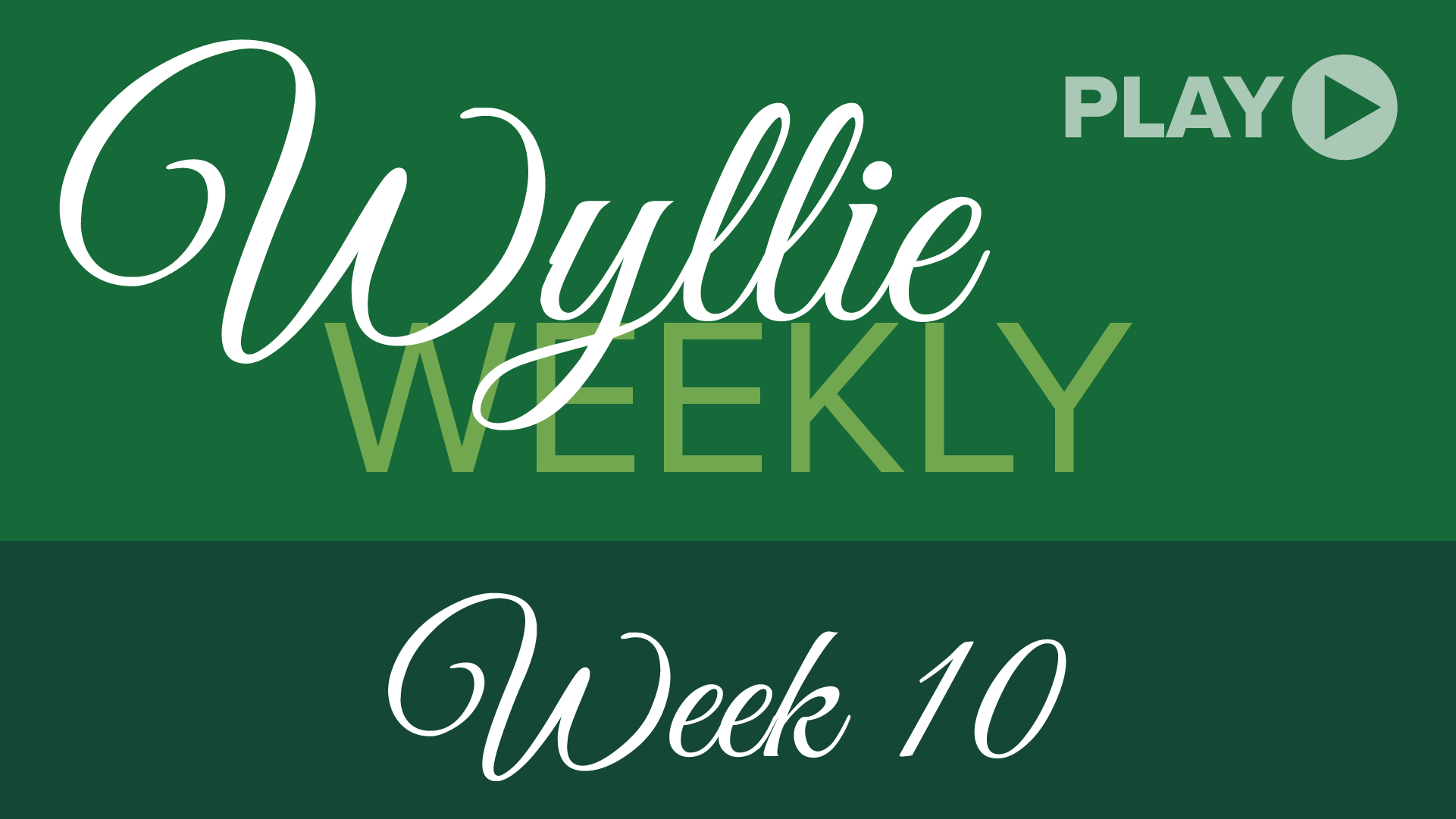 Wyllie Weekly 10