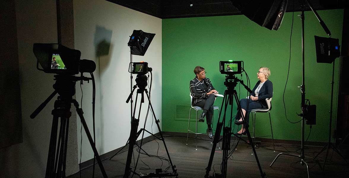 Dean Lesley Walker is interviewed in Ranger Studios