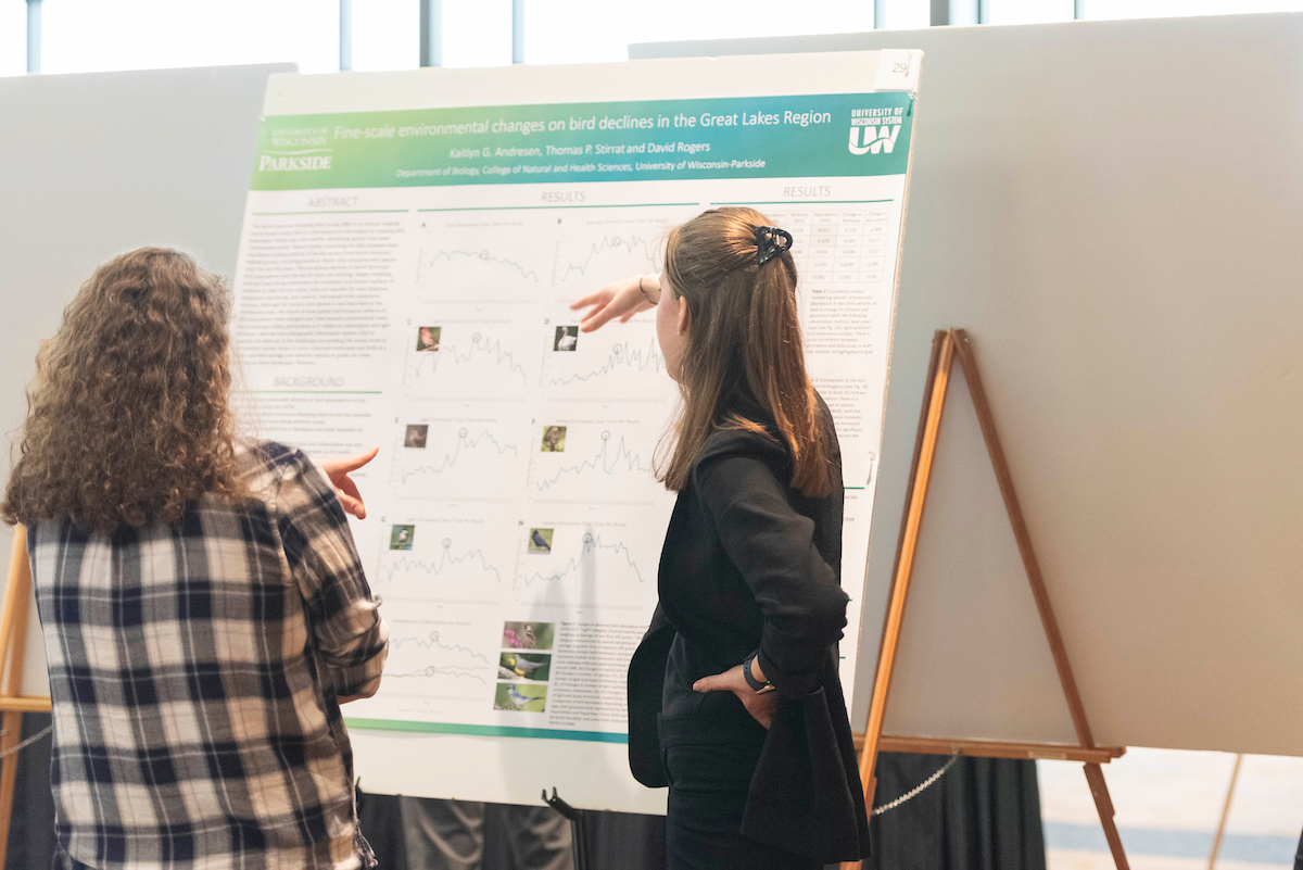 Research poster session at Student Showcase