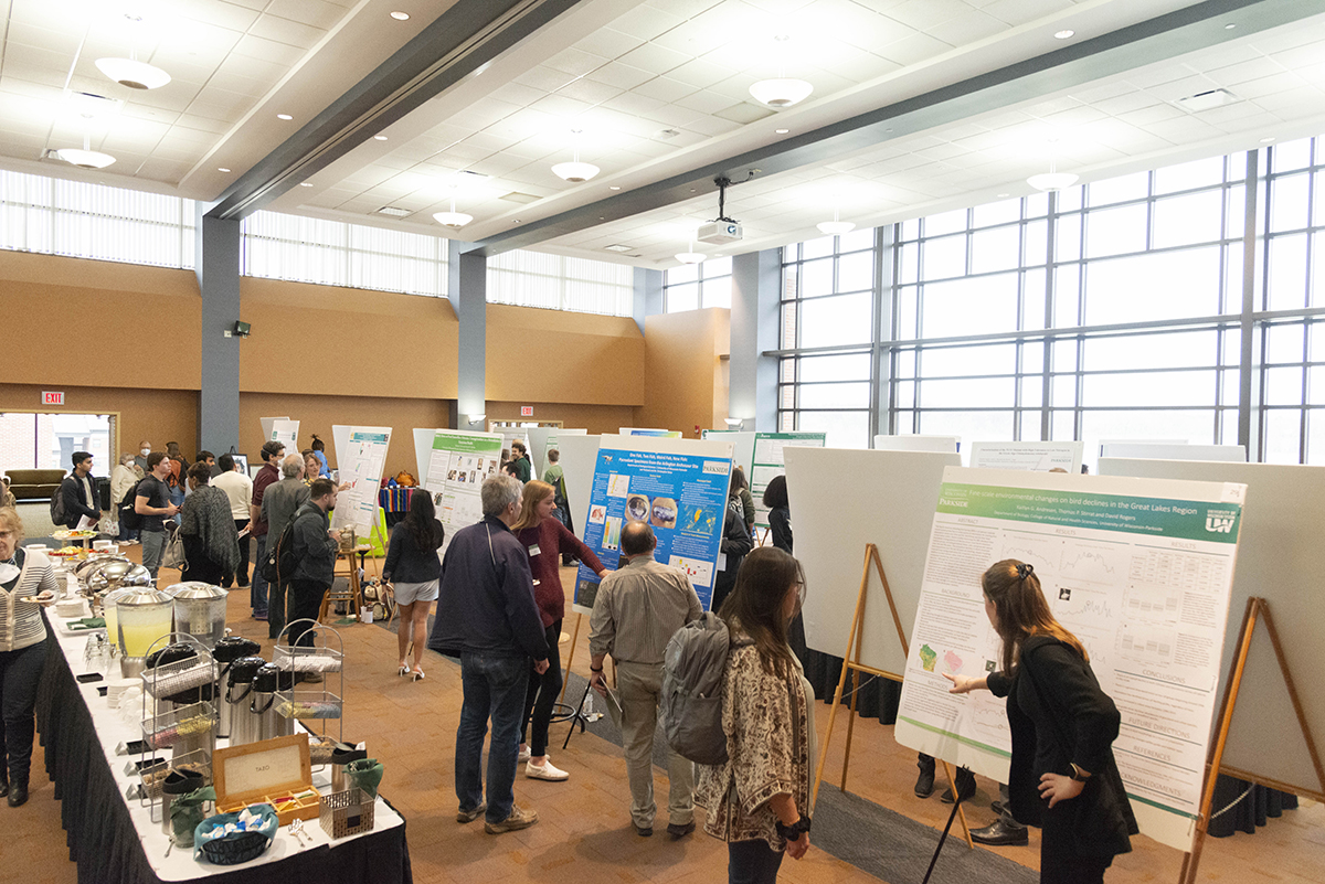 Research poster session at Student Showcase