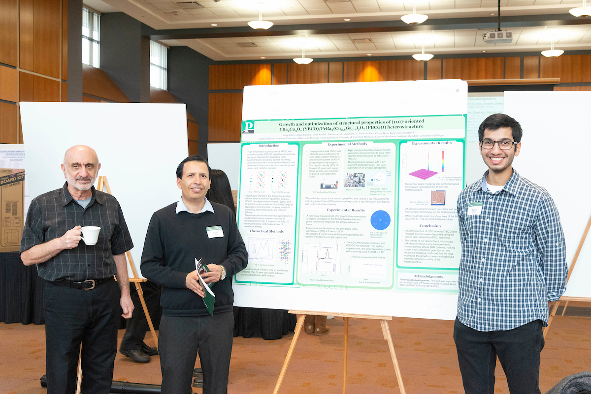 Research poster session at Student Showcase