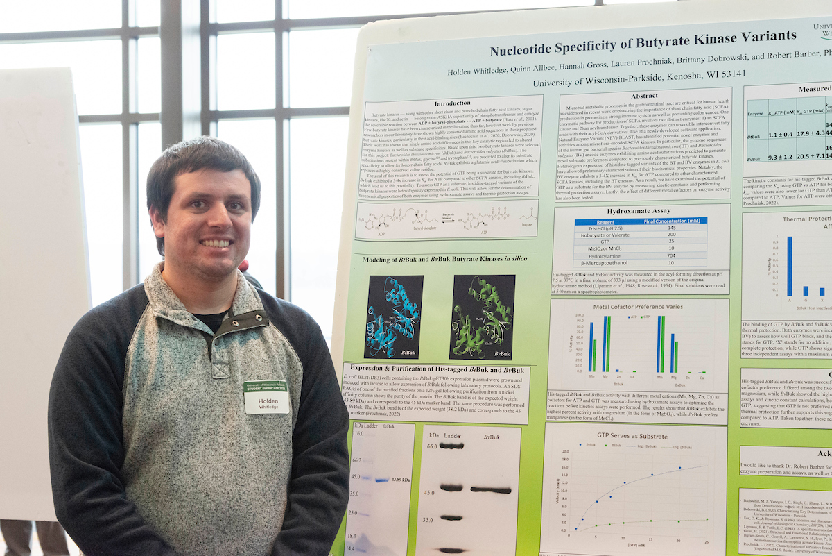 Research poster session at Student Showcase