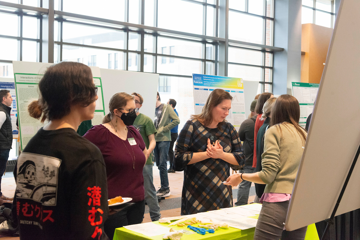 Research poster session at Student Showcase