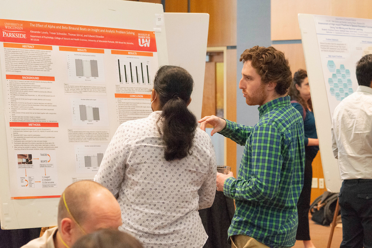 Research poster session at Student Showcase