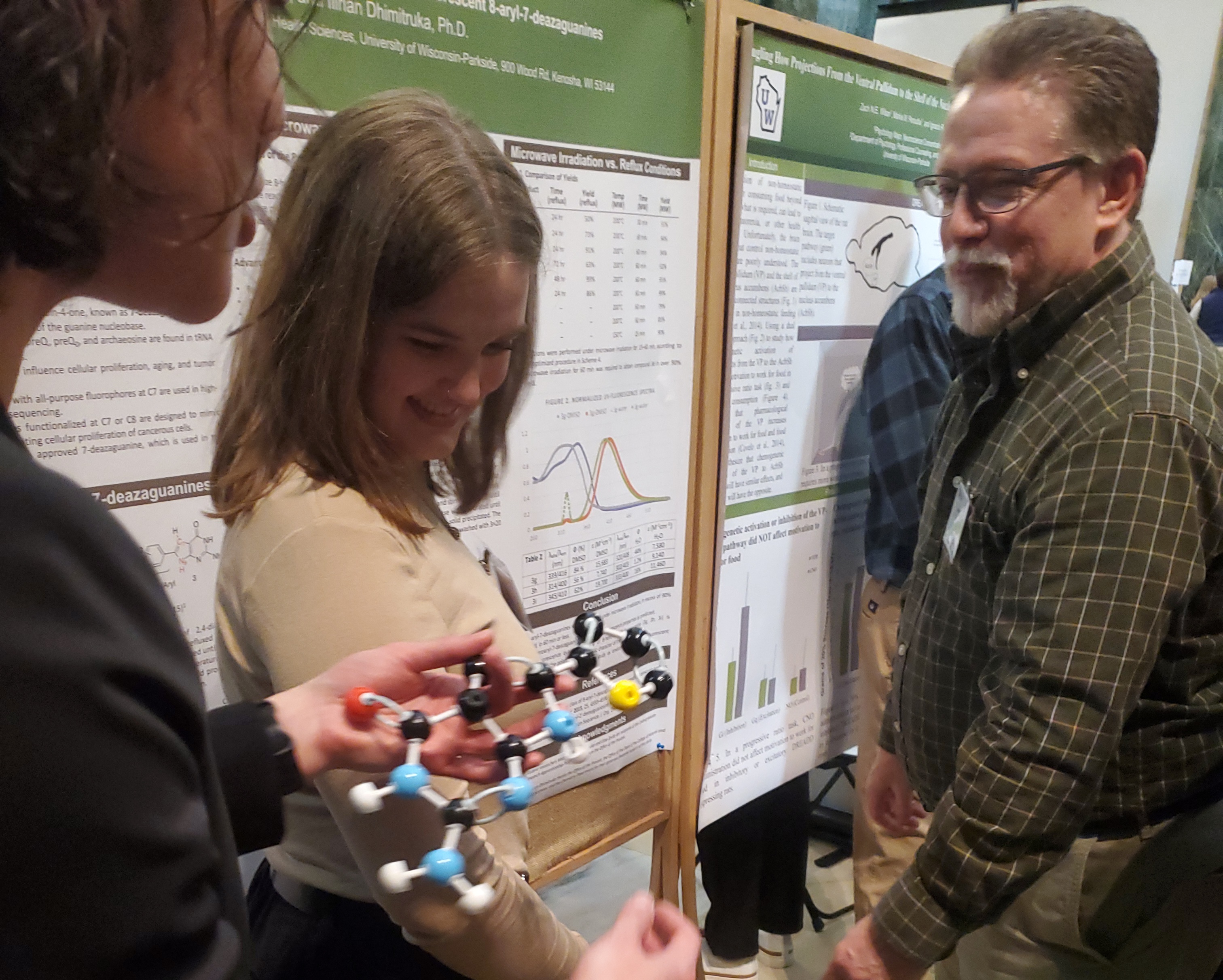 Elise Zevitz, Madeline Herbechtsmeier, and Dr. Higgs