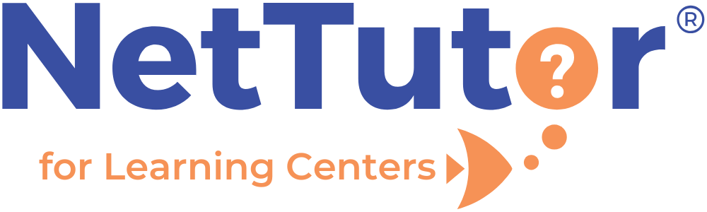 NetTutor logo, blue and orange