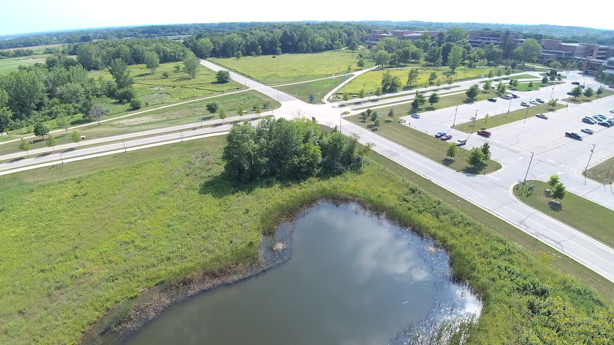 A Pond and Crossroads SouthWest