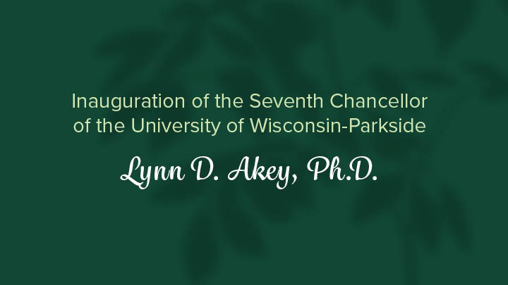 dk green image with the inauguration announcement in white