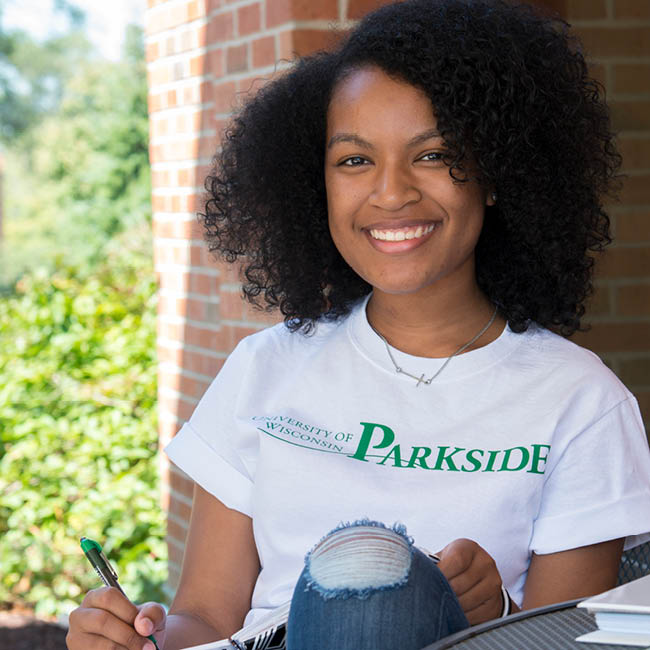 Be the Face web Image for the be the face campagn cool young woman with parkside tee shirt