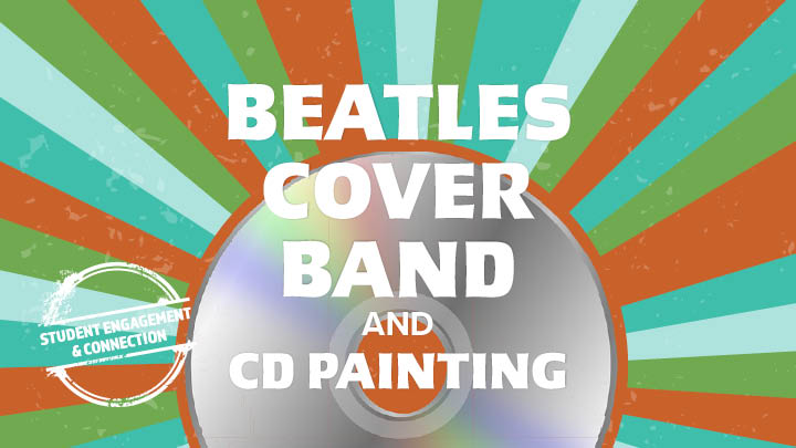 groovy striped background cd disc