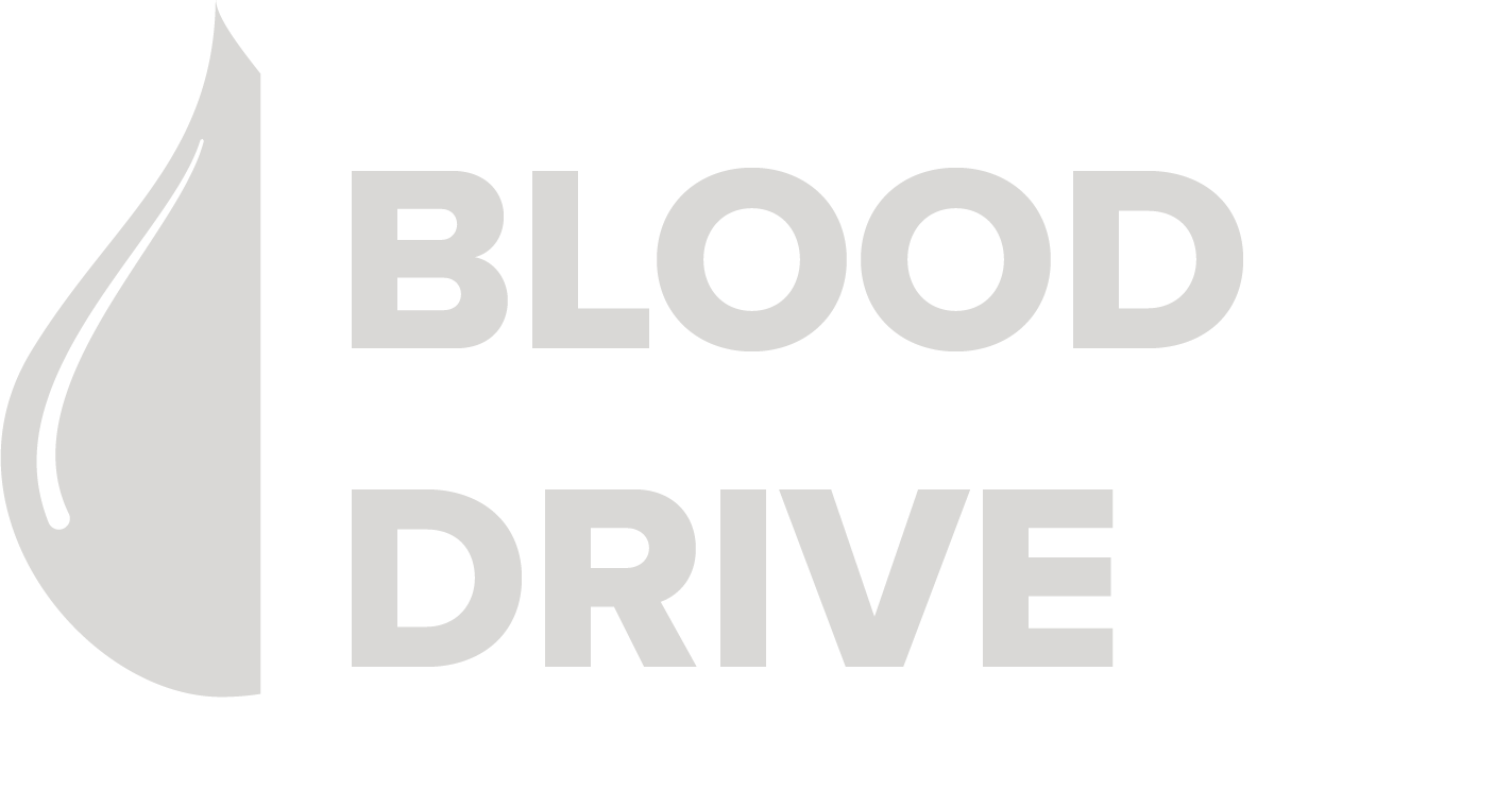 Blood drive word and half drop