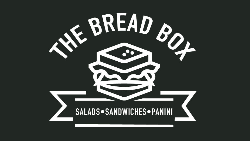 Bread Box MR icon of a sandwich and the words The Bread Box