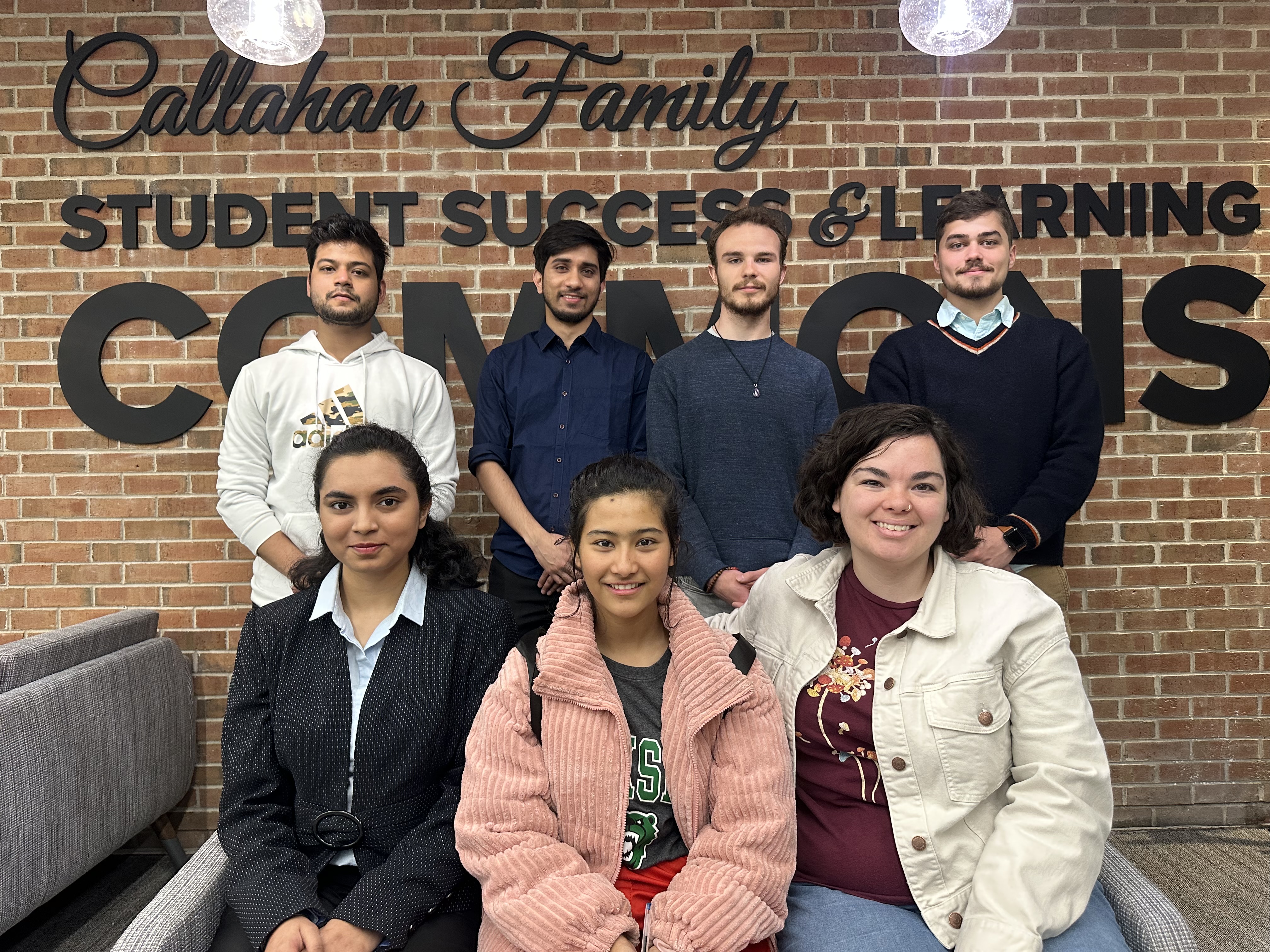 Top left: Mayank Kumar, Siddhesh Potdar, Grant Pitts, Nick Erickson Bottom left: Nandini Viras, Sandhya Pyakurel, Samantha Fiedler, Luiza Palka *Missing in photo