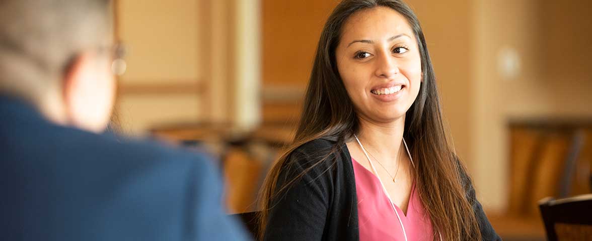 A Parkside student attends multicultural professional day