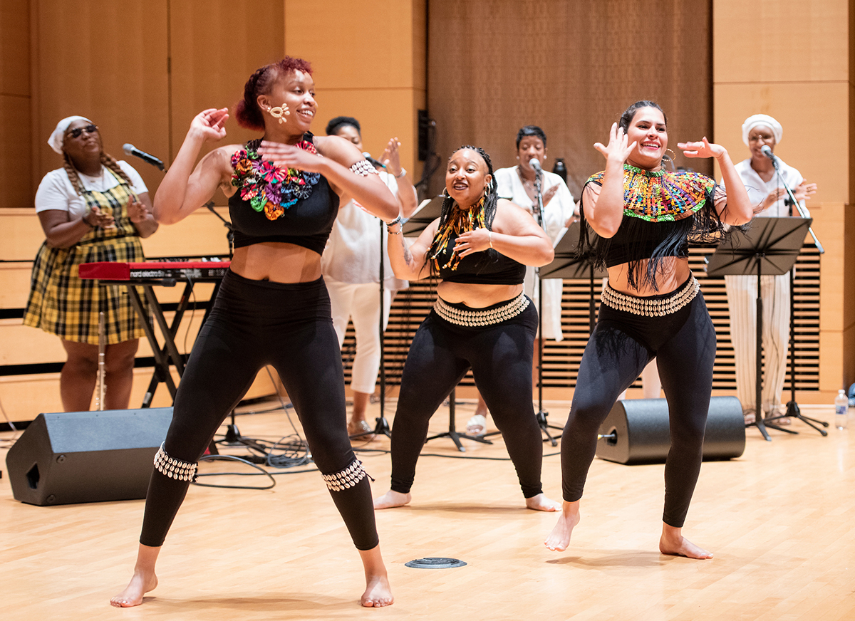 Dancers perform with Flutes at Dawn