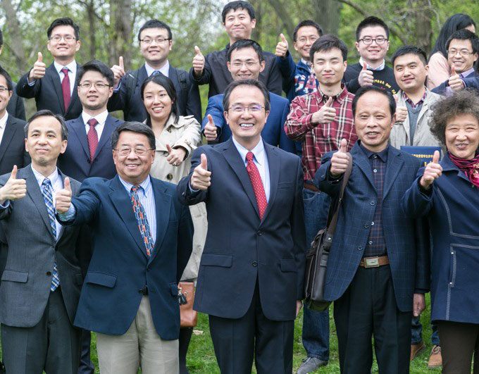 DIRECTOR XUN WANG AT CEREMONY OF CHINESE GOVERNMENT NATIONAL SCHOLARSHIP